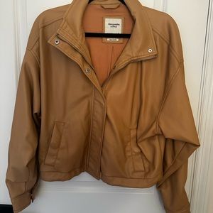 Abercrombie & Fitch vegan leather jacket